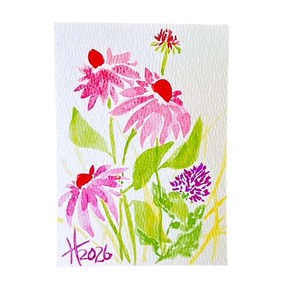 ACEO Signed Art Print Limited Edition Painting by Tristina Dietz Elmes ATC